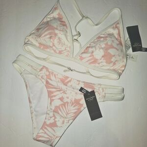 Abercrombie & Fitch 2 piece Bikini Lightly Lined Top & Cheeky Bottom Floral NWT